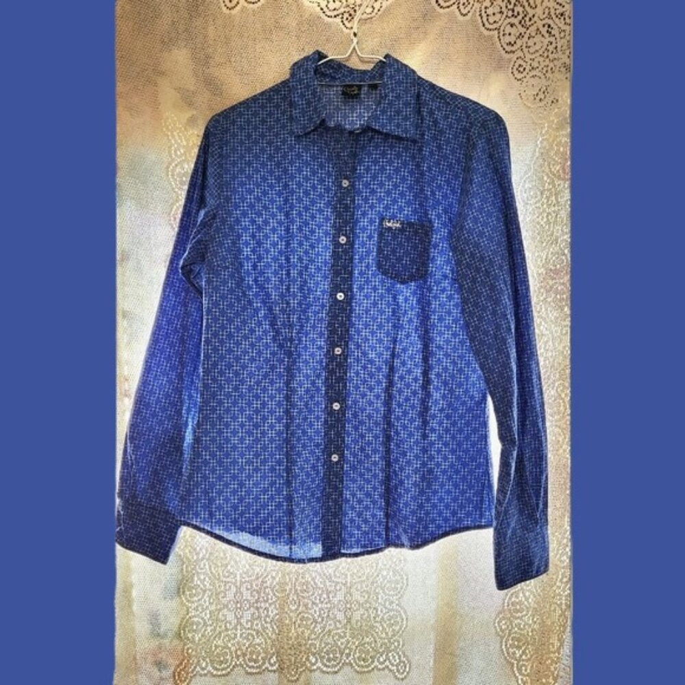 Cruel girl western cowgirl button-up shirt size Med